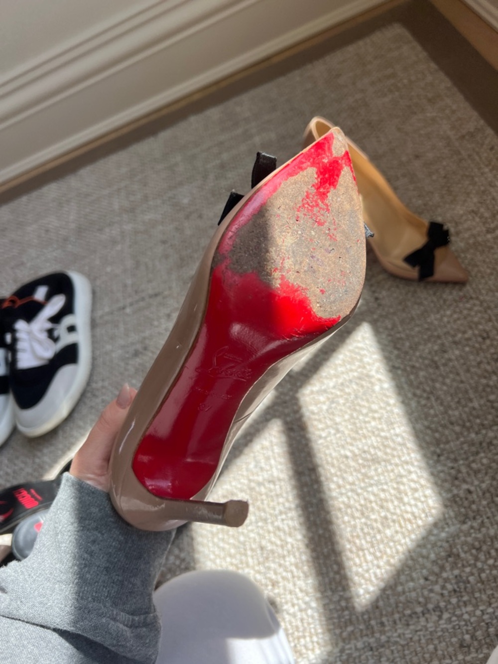 Christian Louboutin Patent Leather D'Orsay Pumps 37 - Picture 6 of 6